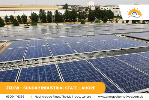 213KWP Industrial Project At Sundar Industrial State, Lahore